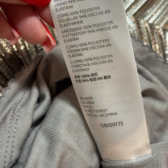 Maeve by Anthropologie Metallic Silver Pleated Midi Skirt - Picture 6 of 8